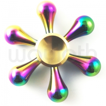 Finger-Spinner Tropfen Rainbow metall